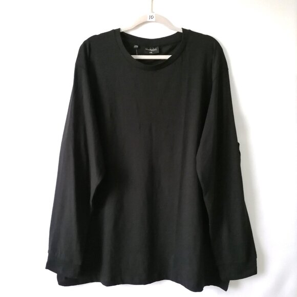 NWT Jachs New York COSTCO D39 Womens Black Crew Neck T-Shirt Plus Size XXL - Picture 1 of 7